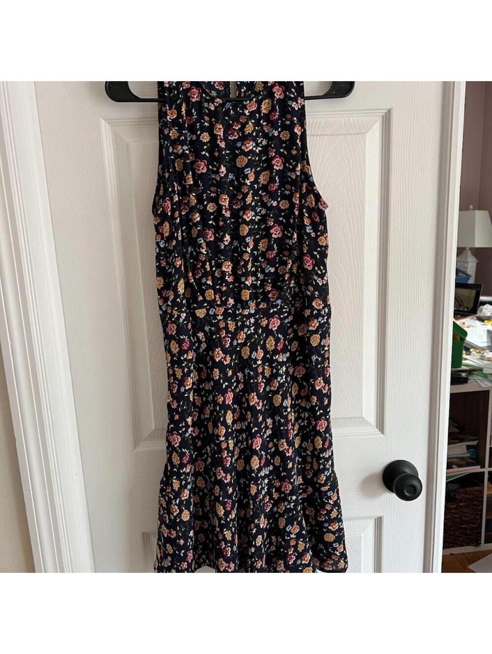 Navy Floral J.Crew Mercantile Size 12